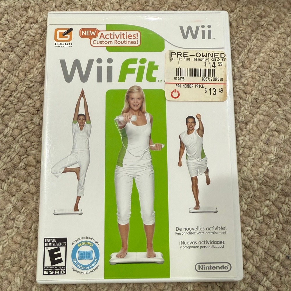 Nintendo Wii Fit Plus Game Disc Only Pre Owned‎ With Case and Manuals